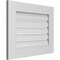Ekena Millwork Vertical Surface Mount PVC Gable Vent: Functional, w/ 3-1/2"W x 1"P Standard Frame, 26"W x 20"H GVPVE26X2001SF - alternate 2
